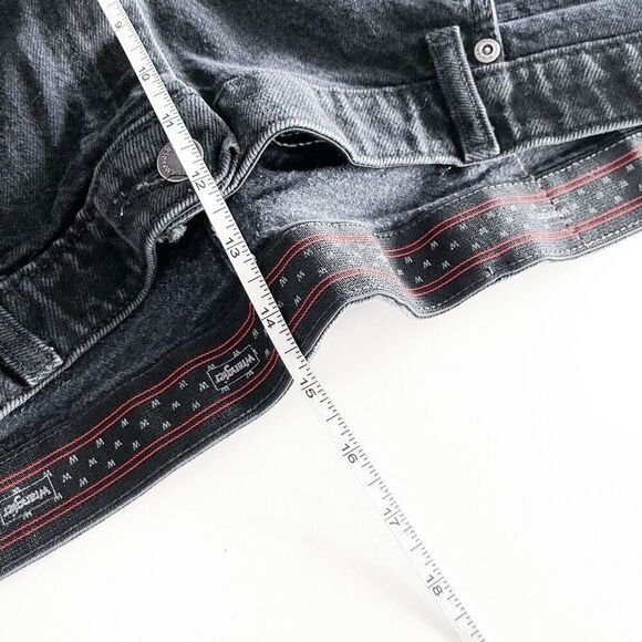 Wrangler Mens Denim Dark Wash Straight Jeans Black 40x29 - Picture 9 of 10